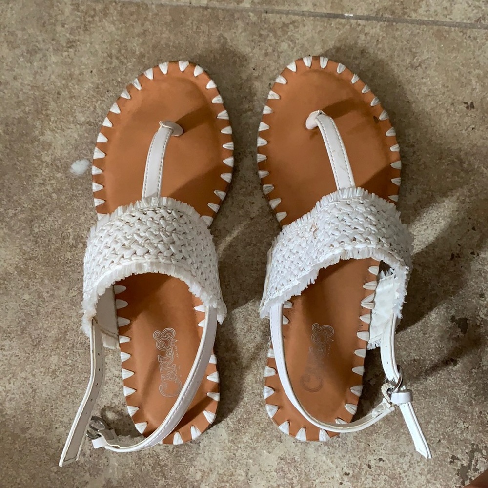 Carlos by Carlos Santana White sandals